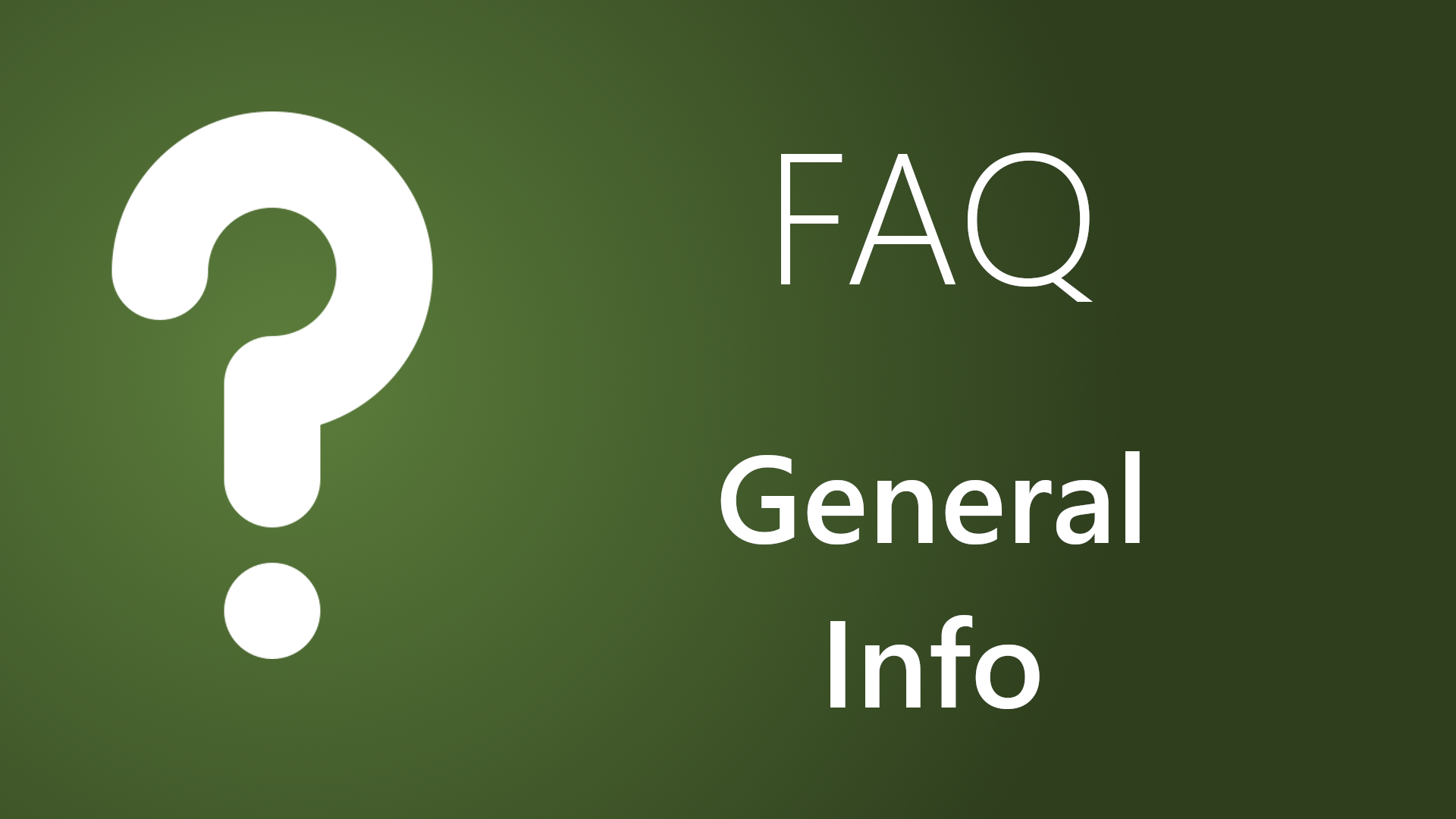 General FAQ button