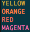 ANSI Terminal Colors